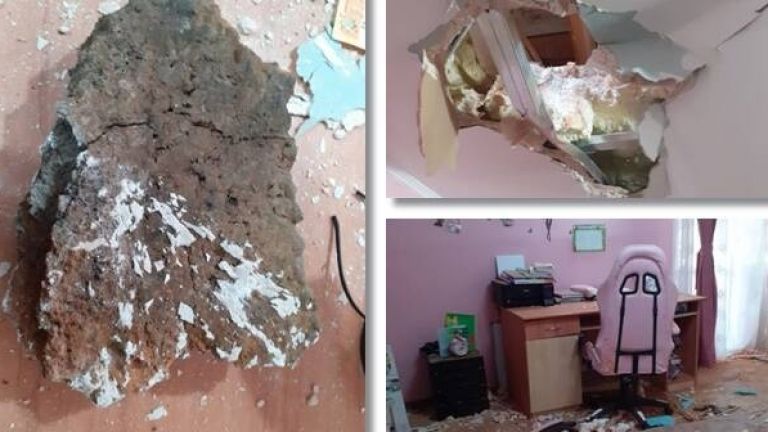 Близо 50-килограмов камък падна от небето върху къща в окръг