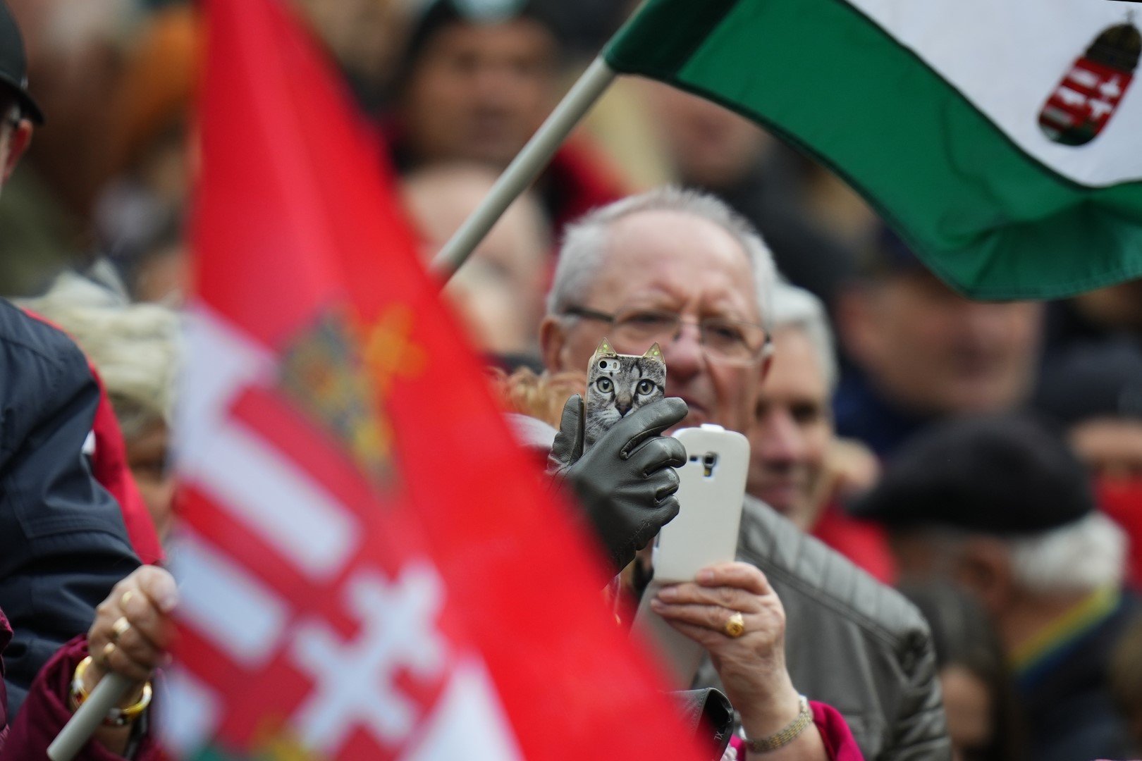 Митинг в подкрепа на Виктор Орбан - премиерът на Унгария изнася предизборна реч в Секешфехервар на 1 април