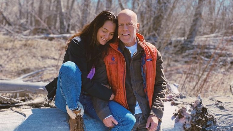 Bruce Willis and his wife with a touching photo after the news of his illness