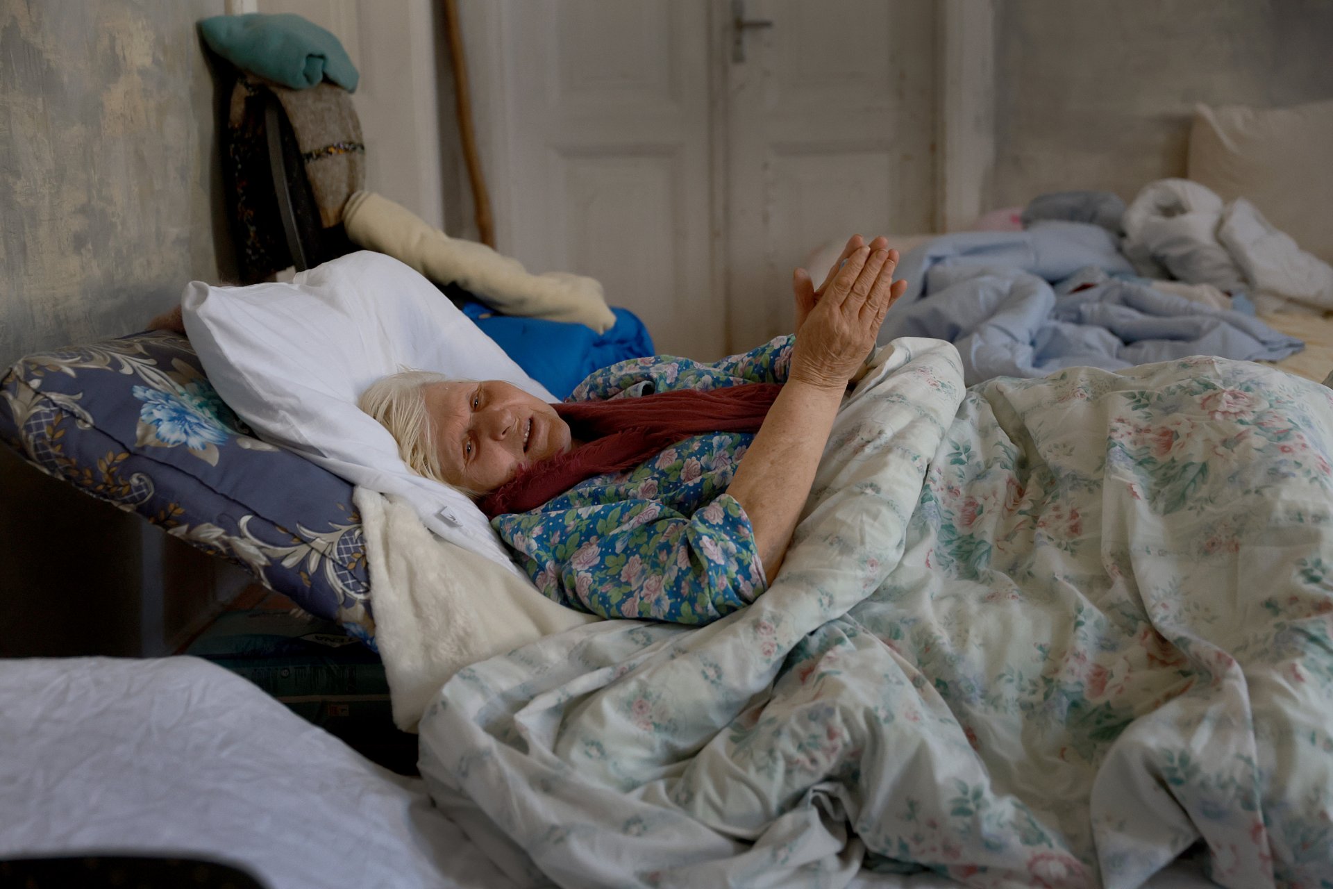Валентина почива в приют в Лвов след бягството от Мариупол