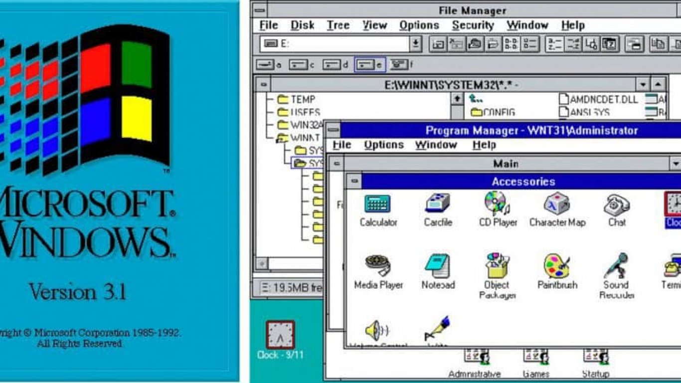 Microsoft Windows 3.1 навършва 30 години този месец 
