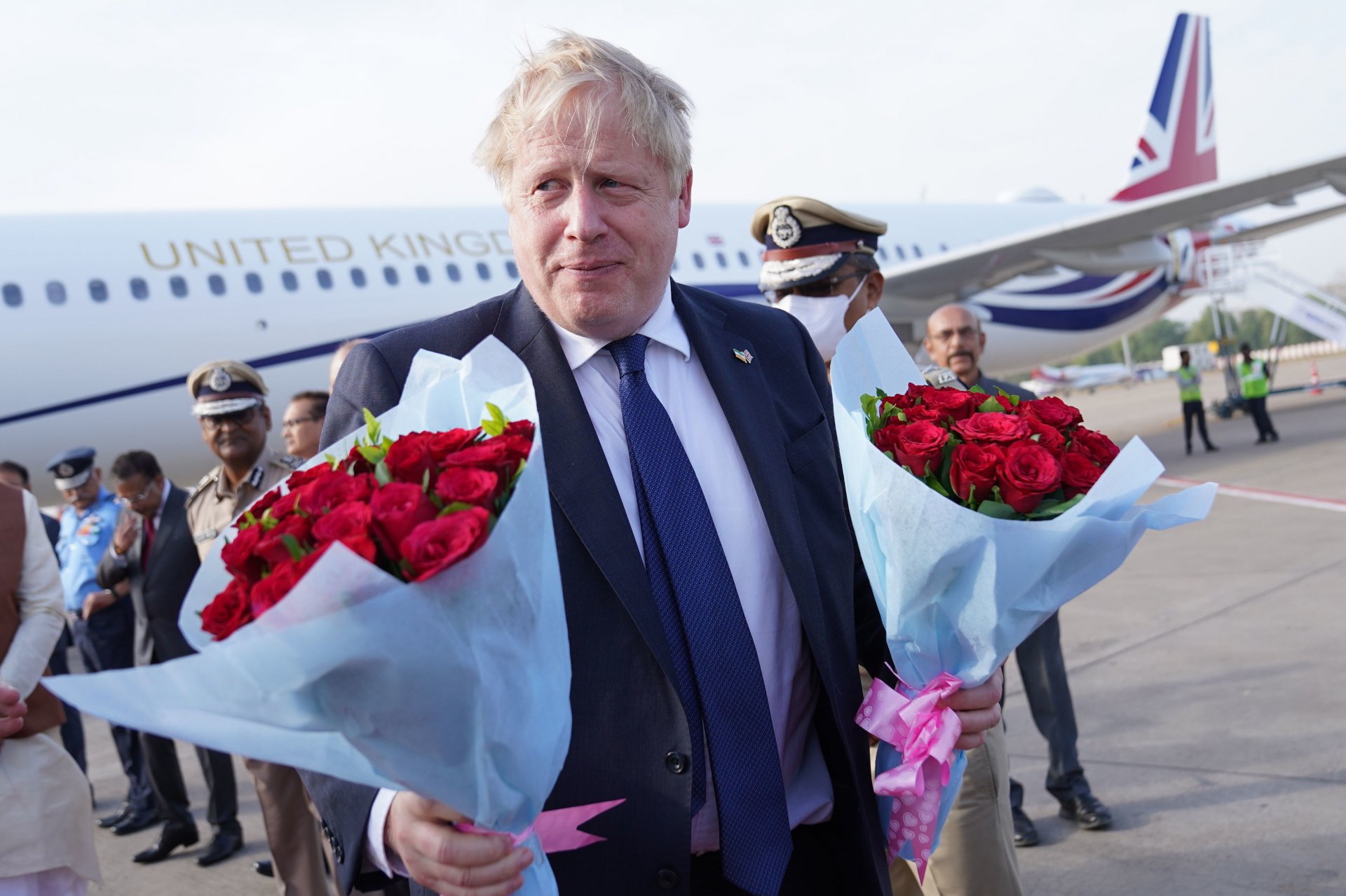 Борис Джонсън пристига в Индия 