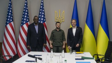 Държавният секретар на САЩ Антъни Блинкън пристигна в украинската столица