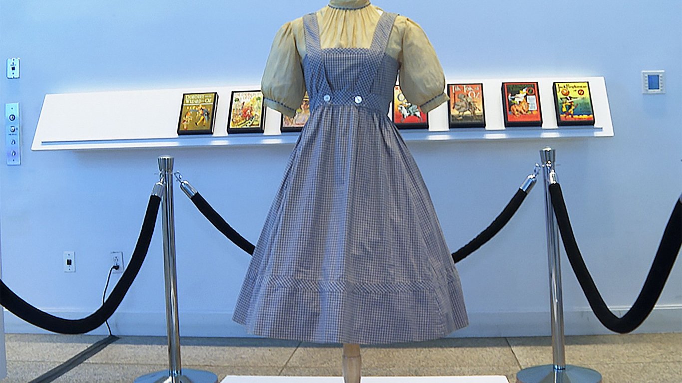 Митичната рокля на Дороти от "Магьосникът от Оз" отива на търг