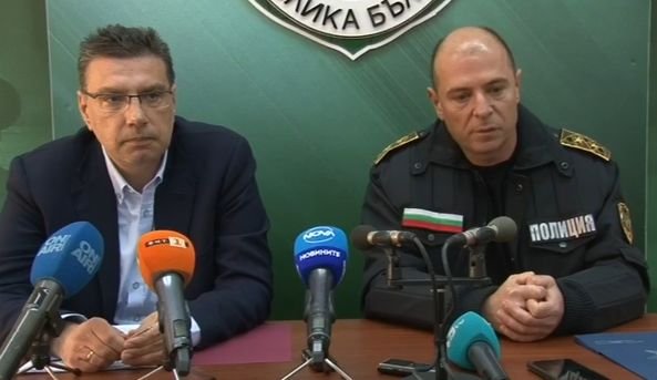 Прокурор Георги Чинев и комисар Калоян Калоянов, който е шеф на полицията в Бургас