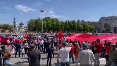 Сблъсъци в Кишинев по време на честването на 9 май (видео)