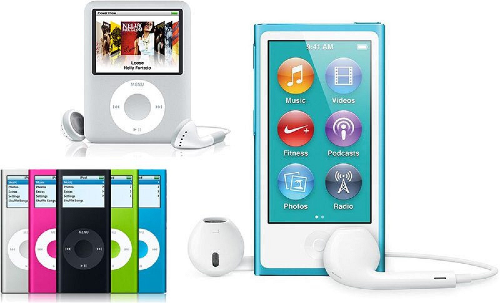 Различни видове iPod