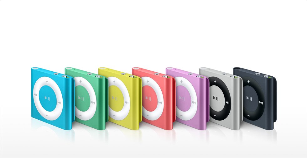 iPod Shuffle от 2010 година се оказва много харесван от спортистите модел