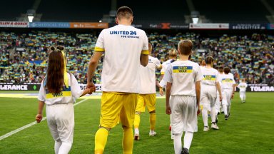 Изгнанието свърши: Националният тим на Украйна изигра първи мач от месеци