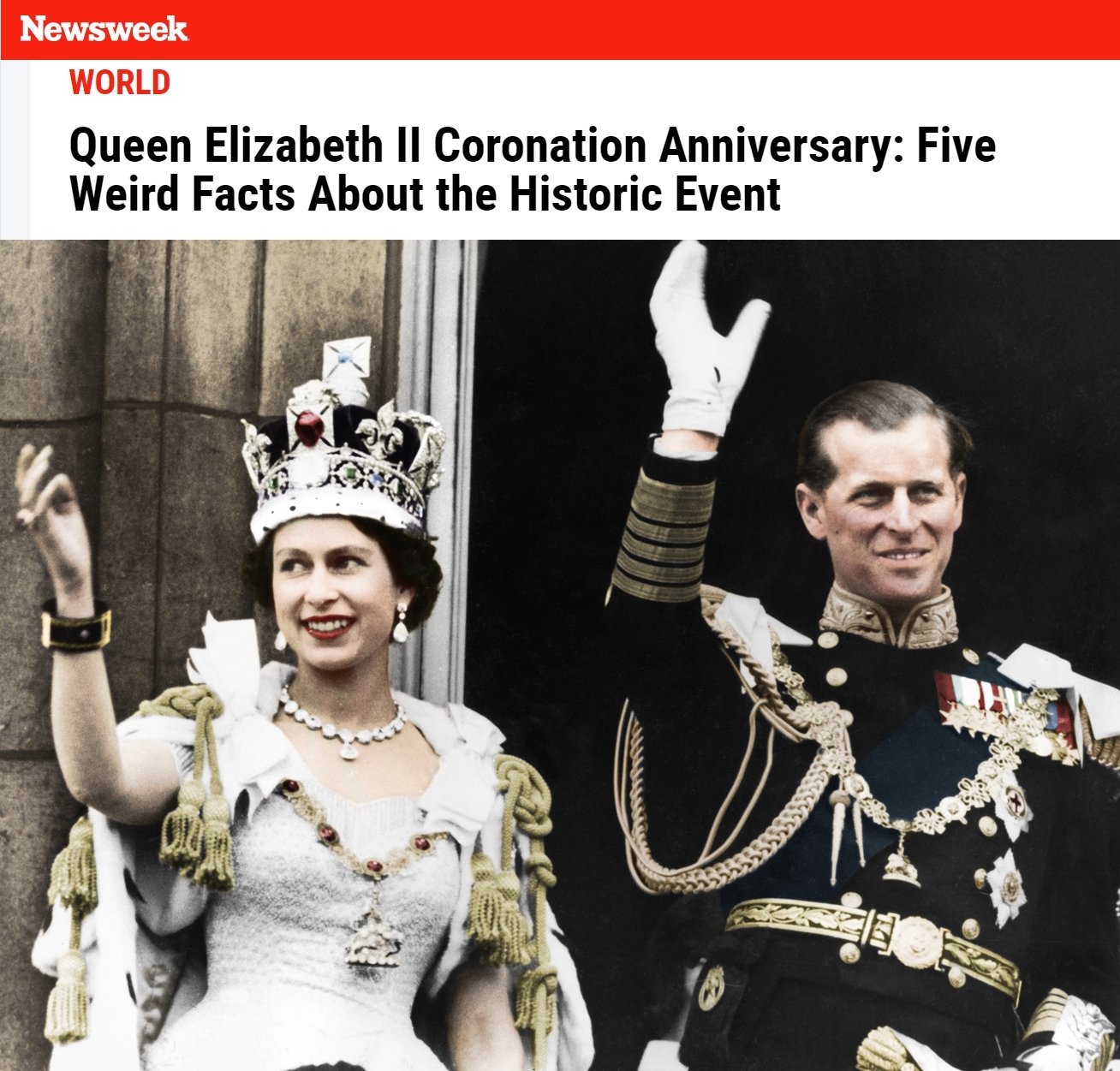 Денят на коронацията на Елизабет Втора
