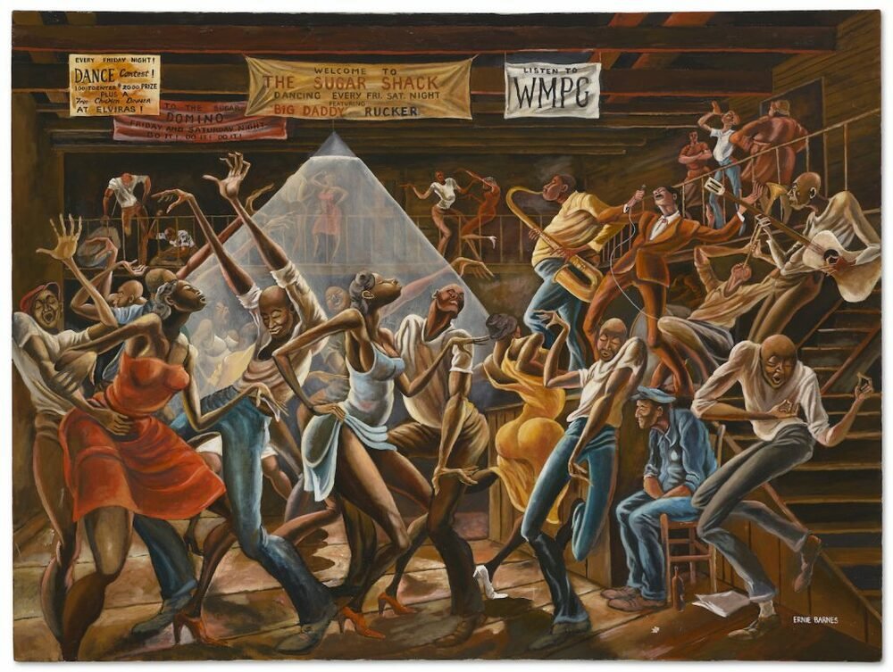 Картината "Sugar Shack" ("Бараката за захар") от Ерни Барнс беше продадена на търг на "Кристис" за 15,3 милиона долара 
