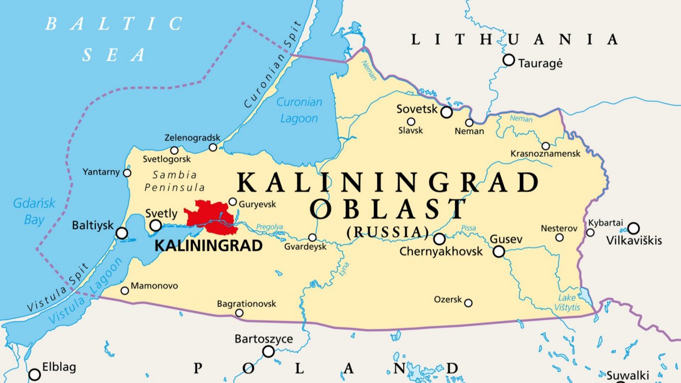 Калининград - между Полша, Литва и Балтийско море