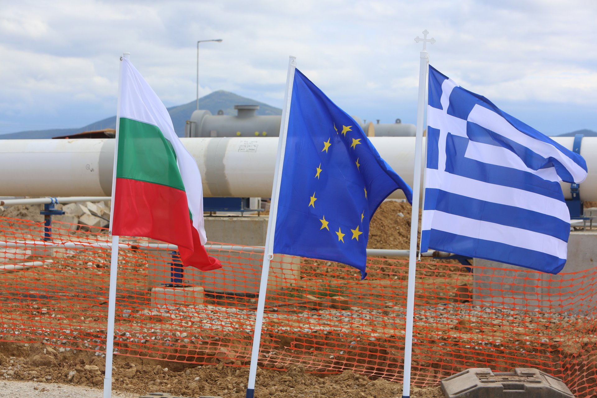 Междусистемната газова връзка Гърция-България в района на Комотини