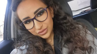 Полицайката от Първо РПУ Симона Радева и приятелят й Мирослав