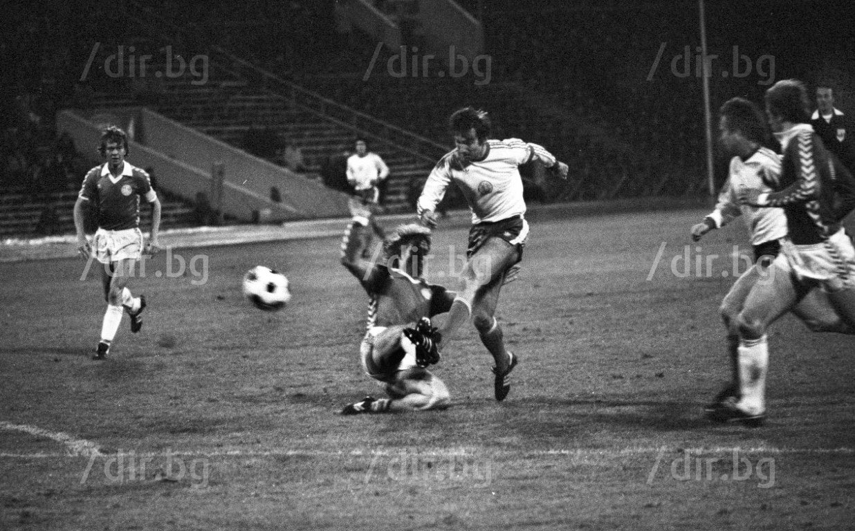 Желязков бележи срещу Дания в европейска квалификация (3:0) в София през 1979-а