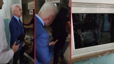 Откараха Сидеров с линейка в МВР болница, последва сблъсък между "Атака" и полицията (видео)