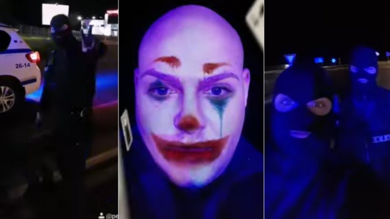 Полицаи качиха клип с антимафиотски маски в "ТикТок", МВР започна проверка (видео)