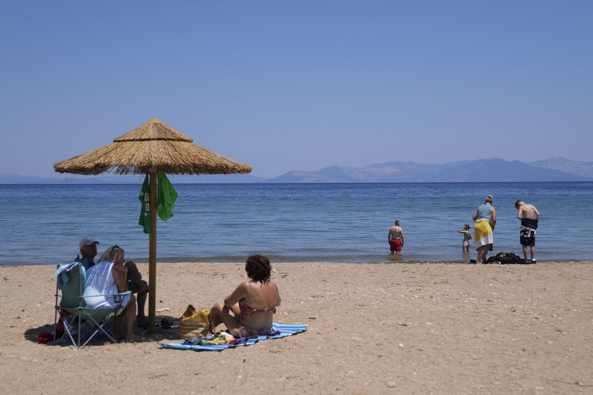 На плаж в Рафина, източно от Атина