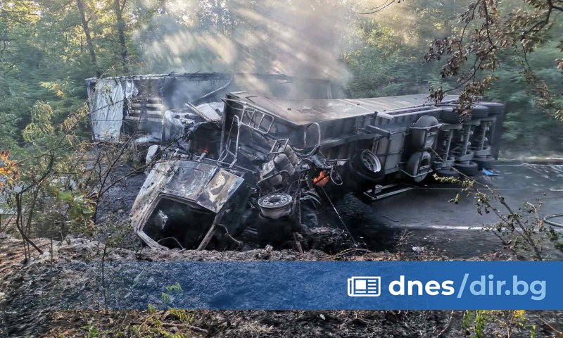 Катастрофа между два камиона затвори пътя Русе-Бяла - в участъка