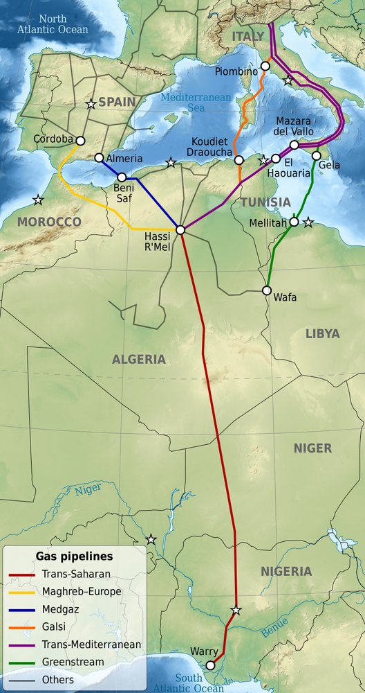 Проект за газопровод през Сахара към Средиземно море