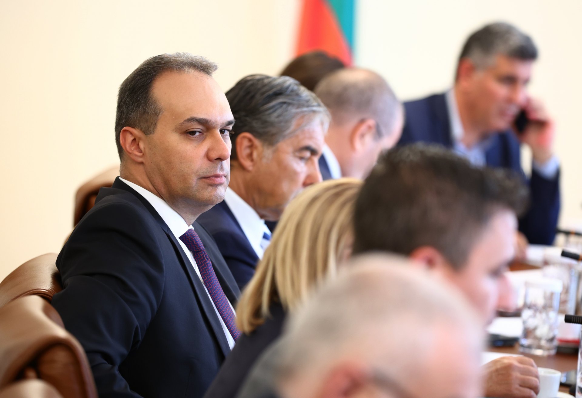 Драгомир Заков по време на заседанието на правителството на 28 юли 