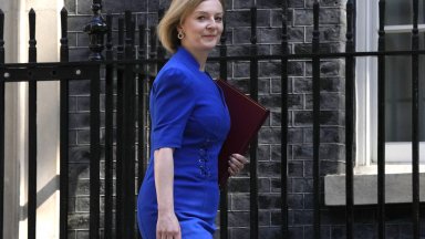 Британската министърка на външните работи Лиз Тръс която е фаворит