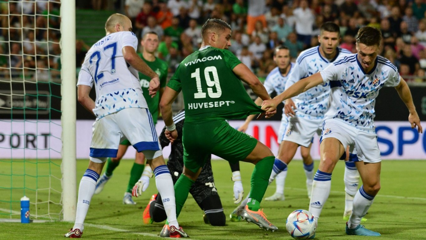 Лудогорец хвърли кърпата в Шампионската лига след 4 червени картона в Загреб