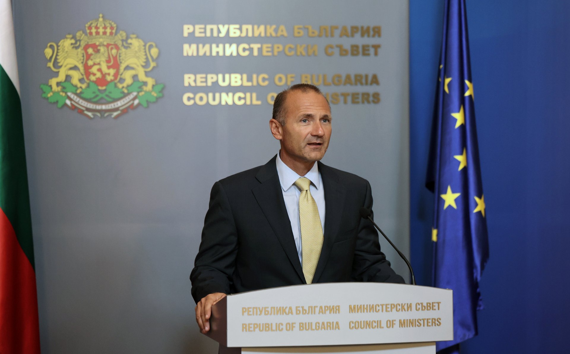 Росен Иванов Христов, служебен министър на енергетиката даде пресконференция в Министерски съвет