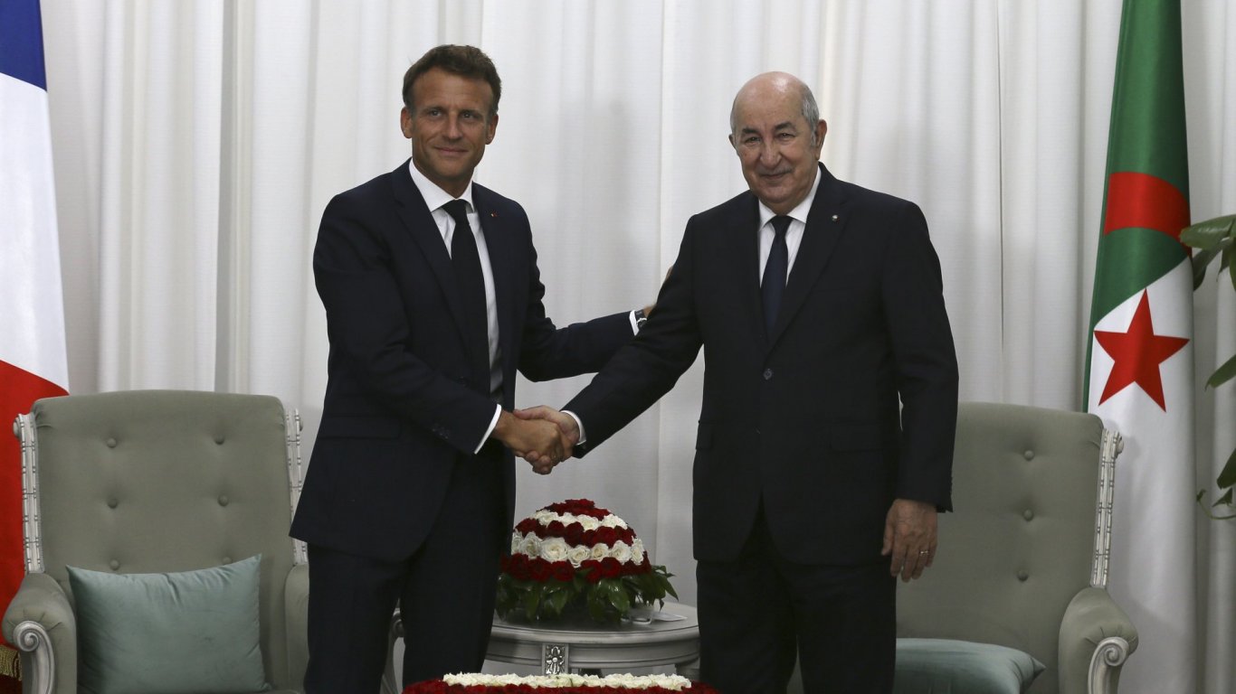 Макрон обяви, че Алжир ще помогне на Европа с доставки на газ