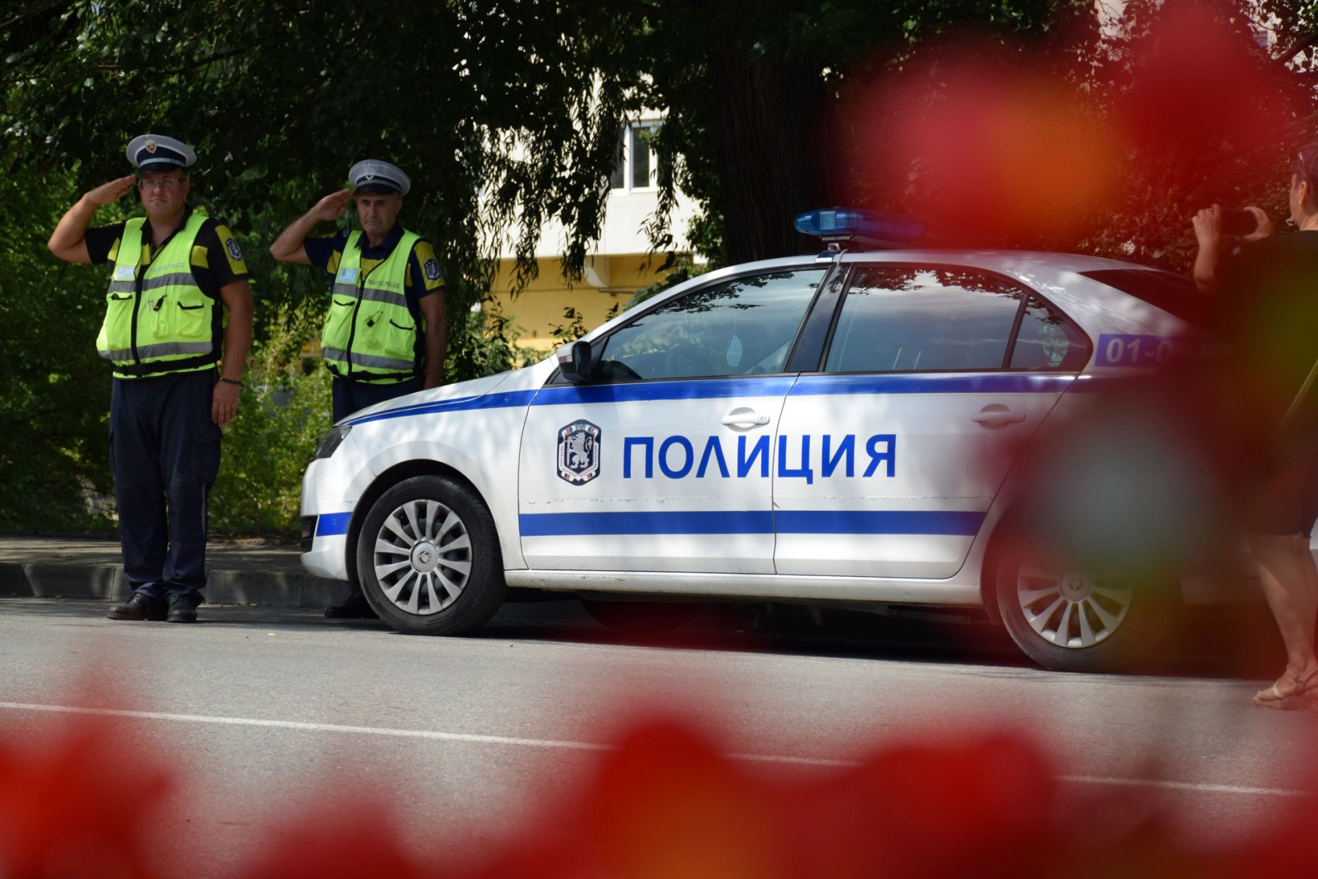 Почит към паметта на загиналите двама млади полицаи, 26 август, Бургас
