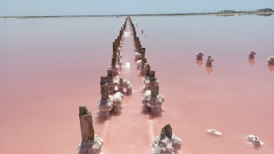Феноменалното Розово езеро на Сенегал