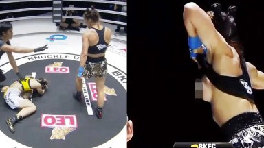 Хитът на уикенда: Боксьорка си показа гърдите след победа на ринга (видео)
