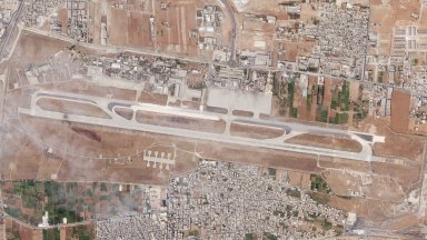 Израел нанесе днес ракетен удар по международното летище на сирийския