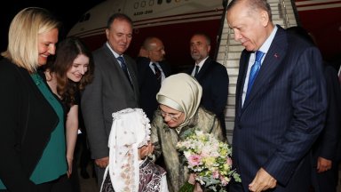 Турският президент Реджеп Тайип Ердоган пристигна снощи на посещение в