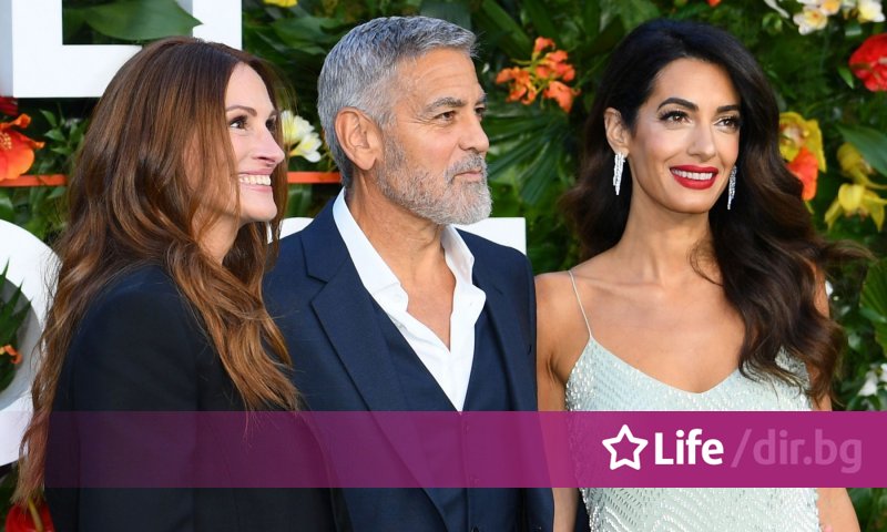 Clooney in London: amongst Julia and Amal