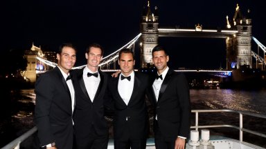 Разходка по Темза и вечеря в Лондон събраха "Бийтълс на тениса" в чест на Маестрото (Снимки)