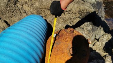 Екип на Военноморските сили с ръководител кап III ранг Димитър