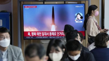 Северна Корея е изстреляла в неделя балистична ракета от неуточнен