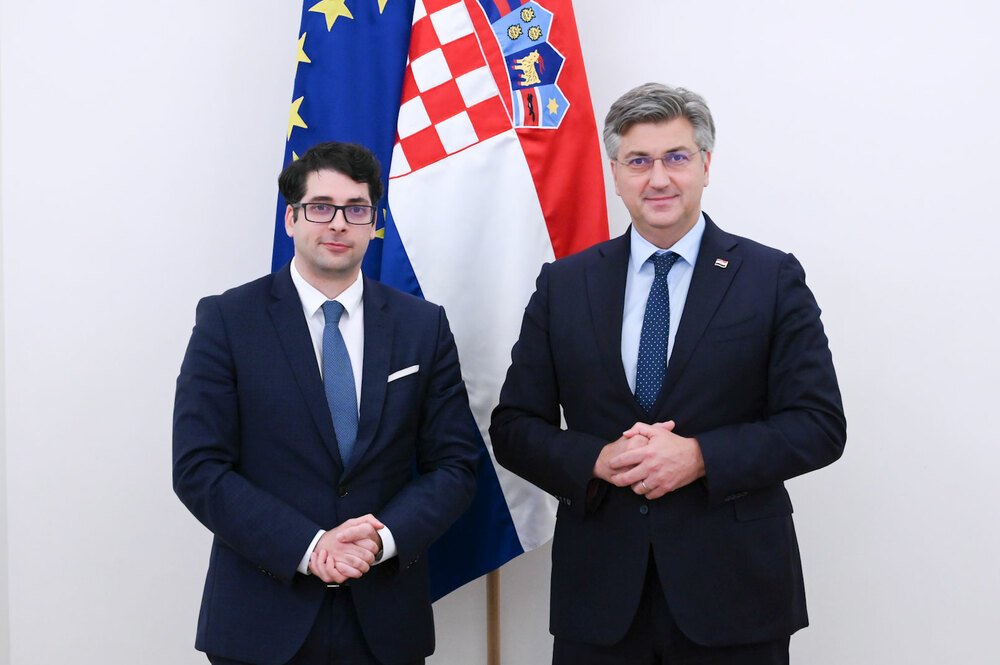Вицепремиерът Атанас Пеканов и хърватският премиер Андрей Пленкович 