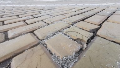 Двор на частна къща в софийското село Горни Лозен е