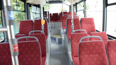 Първият електробус тръгва по един от маршрутите на градския транспорт
