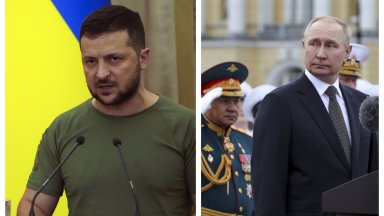 Зеленски и Путин връчиха награди – единият на фронта в Бахмут, другият в Кремъл (снимки/видео)