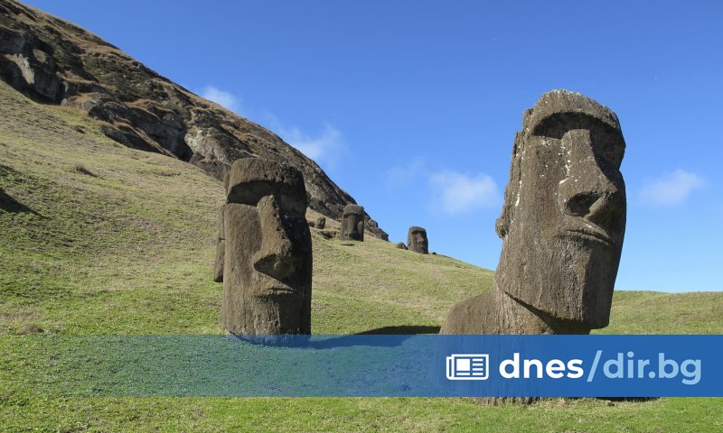 Огромните каменни глави на Великденския остров и други археологически елементи