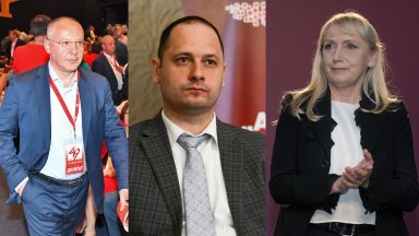 Трима евродепутати от БСП Петър Витанов Елена Йончева и Сергей