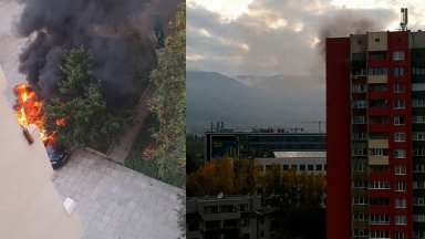 Два пожара избухнаха едновременно в столичния жк Младост 4 съобщиха от МВР На