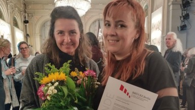 Здрава Каменова получи лично престижния приз "Брюке Берлин" в Дойчес театър