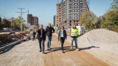 Изграждането на южното платно на бул Филип Кутев от бул