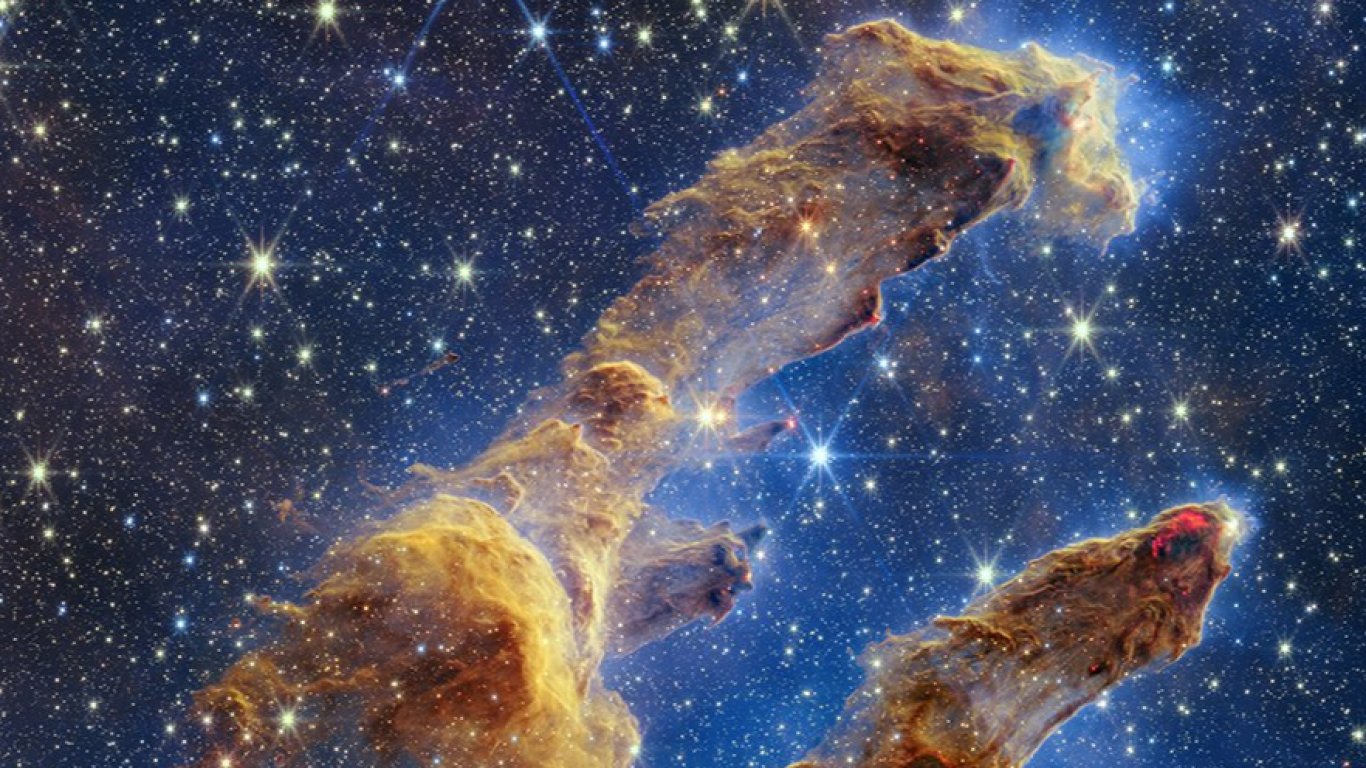 Косическият телескоп "Джеймс Уеб" засне Стълбове на Сътворението
