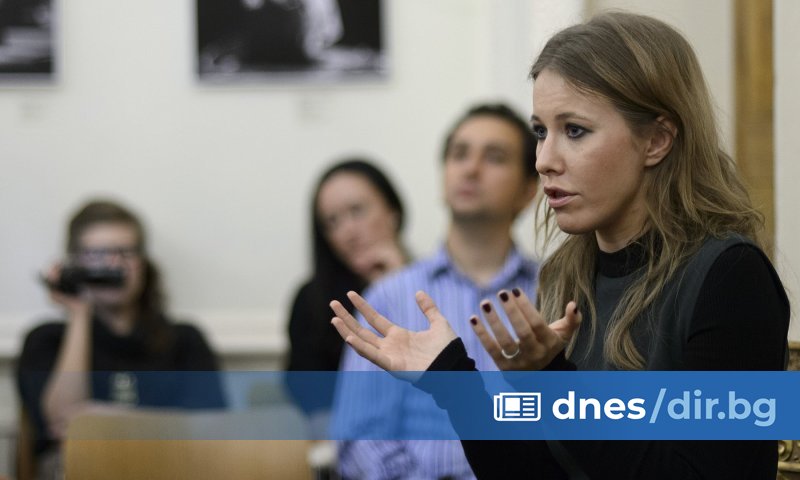 Либералната руска журналитка Ксения Собчак е избягала от Русия, след