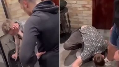 Видео разпространено в социалните мрежи на което побойник от Русе удря